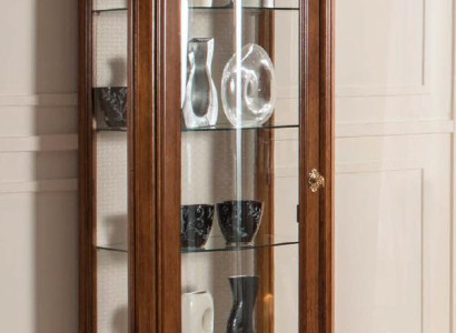 Wohnzimmer Möbel Massive Holz Vitrinen Glas Schrank Echtholz Anrichte Vitrine