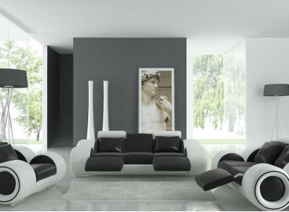 Patentiertes Design Komplett Sofagarnitur Wohnzimmer Set Couch Sofa Garnitur Neu