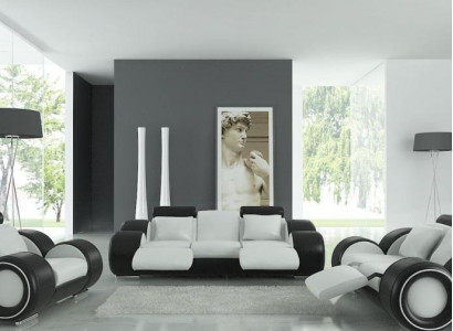 Patentiertes Design Komplett Sofagarnitur Wohnzimmer Set Couch Sofa Garnitur Neu