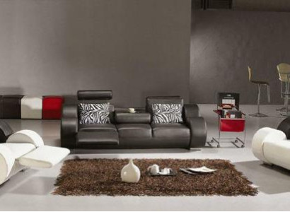 LEDERSOFA mit USB COUCH GARNITUR 3+2+1 SITZER POLSTERGARNITUR DESIGNER SOFA NEU