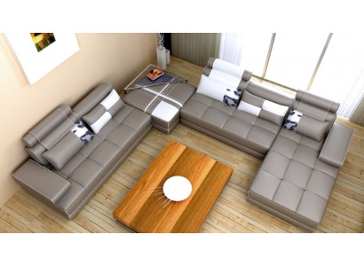 Elegantes U-Form-Designer-Ecksofa Perfekte Synthese von Stil und Komfort