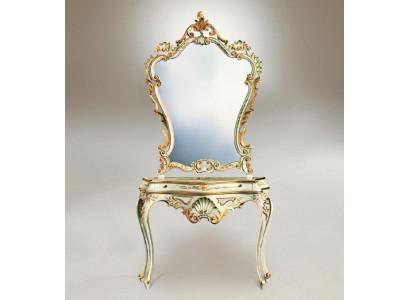 Konsolentisch Spiegel Sideboard Set Holz Italienische Möbel Stile Elisa 2tlg Neu