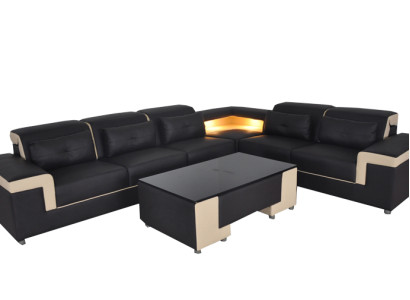 Ecke Leder Modern XXL Couch Wohnlandschaft Couchen Sofas Sofa L Form B2021 Tisch