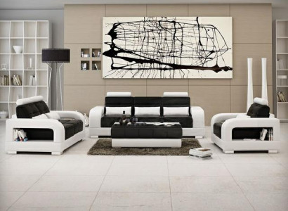 Designer Garnitur Sofagarnitur mit USB,Polster Sofa Polstergarnitur Neu H2209