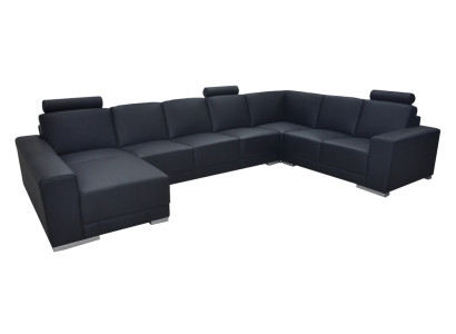 Ledersofa Couch Wohnlandschaft Ecksofa Garnitur Design Modern Sofa U-Form