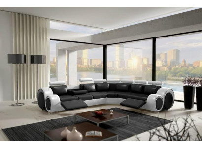 Ecksofa Berlin Eckcouch +USB Polster Wohnlandschaft Eck Garnitur Relaxfunktion