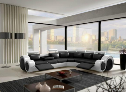 Ecksofa Berlin Eckcouch +USB Polster Wohnlandschaft Eck Garnitur Relaxfunktion