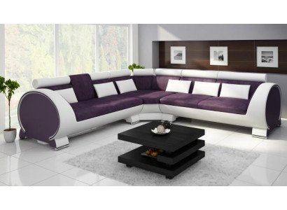 Ecksofa VIGO "LT01" Eckcouch Sofa USB Eckgarnitur Ledersofa Leder Textil Stoff