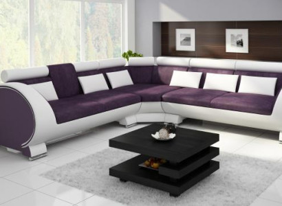 Ecksofa VIGO "LT01" Eckcouch Sofa USB Eckgarnitur Ledersofa Leder Textil Stoff