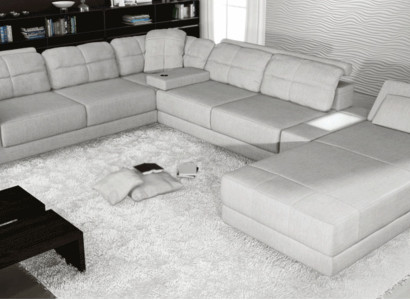 Eck Sofa Couch Polster Ecke Leder Sofa Couchen Möbel Neu Wohnlandschaft U Form