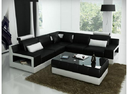 LEDERSOFA USB COUCH BETTFUNKTION GARNITUR WOHNLANDSCHAFT POLSTER Maßfertigung