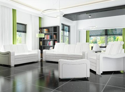 LEDERSOFA 3+2+1 SOFA +USB GARNITUR POLSTERGARNITUR DESIGN SOFA SOFAGARNITUR NEW