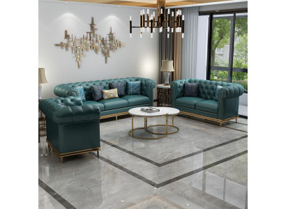 Ledersofa Sofa Chesterfield Sofas Couchen Polstergarnitur Ledercouch Wohnnzimmer