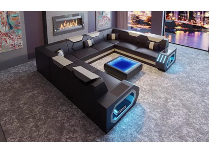 Ecksofa Wohnlandschaft Polster Eckgarnitur Couch Sofa big xxl mit couchtisch neu