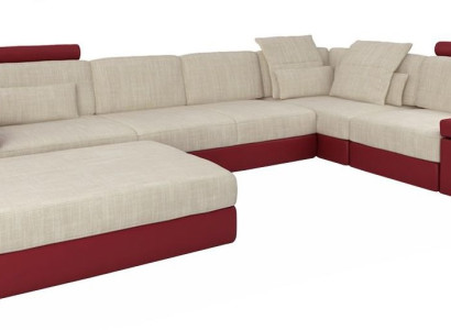 Moderne Sofa Ecke Set L-Form gepolsterte Sofas Couchen Couch Hocker Living Möbel