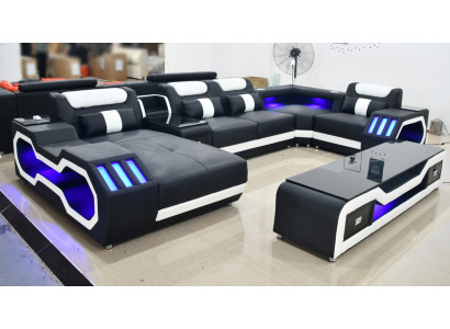 Wohnlandschaft Design Modern Ecksofa U-Form Sofa Wohnlandschaft Neu Polster Sofa