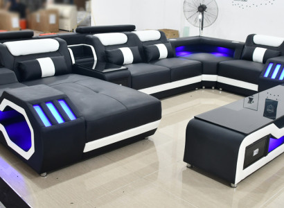 Wohnlandschaft Design Modern Ecksofa U-Form Sofa Wohnlandschaft Neu Polster Sofa