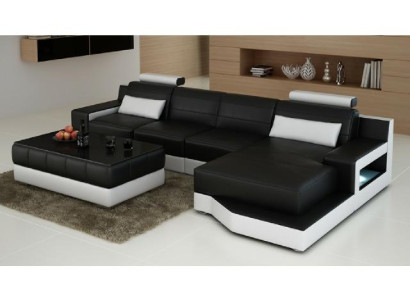 LEDERSOFA ECKSOFA Massanfertigun SOFA USB WOHNLANDSCHAFT BETTFUNKTION GARNITUR