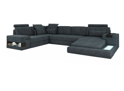 Runde Eck Sofa Polster xxl Big U-Form Couchen Wohnlandschaft U Form Sofas Neu