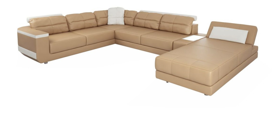 Design Couch Ecksofa Wohnlandschaft Sofa U Form Polster Couchen Textil Couchen