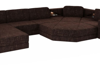 Design Ecksofa U-form Bettfunktion Couch Textil Sofas Schlafsofa Leder Stoff Neu