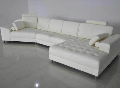 Design Ecksofa Leder Couchen Sofas U Form Sofa Couch Polster Neu Wohnlandschaft