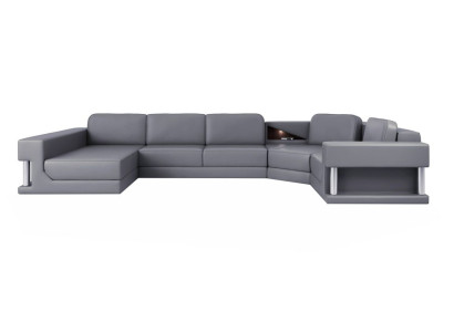 Wohnlandschaft U Form Eck Sofa Couch Polster Ecke Leder Sofa Couchen Möbel Neu