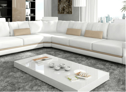 Wohnzimmer moderne Design Sofas Couchs Eleganc L-Form Ecksofa Stoff Couch Neu