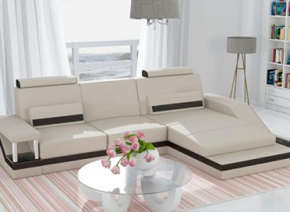 Ecksofa Wohnlandschaft Sofa USB Eck Garnitur Leder Textil Stoff Maßanfertigung