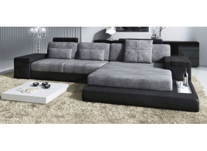 Ecksofa Wohnzimmer L-Form Polster Sofa LederDesign NEU Modern