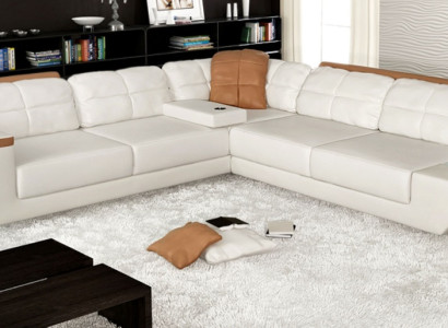 Design Modern Sofa L-Form XXL Couch Ecksofa Leder Wohnlandschaft