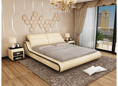 Wasserbett Hotel Doppelbett Betten Mit USB Komplett Lederbett Polsterbett Wasser