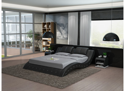 Wasserbett Hotel Doppel Bett Betten Komplett Lederbett Polsterbett Wasser LB8824