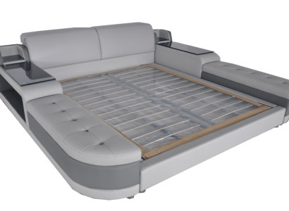 Design Luxus Bett Polster Ehe Hotel Moderne Betten Leder 140/160/180/200 LB8820