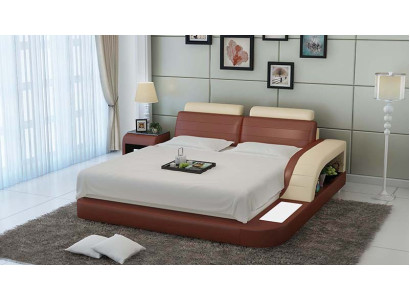 Wasserbett Hotel Doppel Bett Betten Komplett Lederbett Polsterbett Wasser LB8814