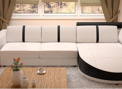 DESIGNERSOFA SCHLAFSOFA LEDERECKCOUCH NEU LEDERSOFA ECKSOFA MIT BETTFUNKTION