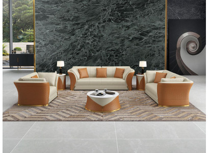 Exklusive Designer Möbel 32 Sitzer Wohnlandschaft Couch Polster Garnitur 2tlg.