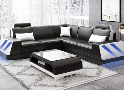 Ecksofa Beleuchtet Led Couch Sofa Polster Eckgarnitur Sofa Garnituren Couchtisch