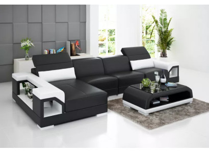 Ecksofa Polster Ecksofa Modernes LForm Couchtisch Sofa Wohnlandschaft 2tlg. Neu