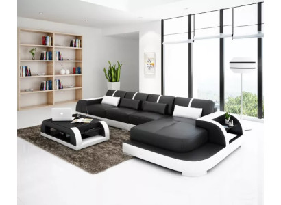 Design Ecksofa Sofa Couch Polster Sofa Eckgarnitur Eckcouch Sitzgarnituren 2tlg.
