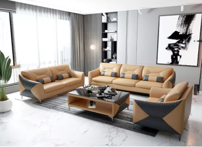 Sofagarnitur 321 Sitzer Set Design Sofa Couchen Couch Luxus Neu design Polster