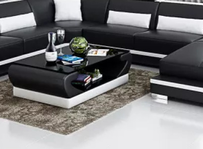 Wohnlandschaft Ecksofa UForm Modernes Sofa Ledersofa Eckgarnitur Polster Couchen