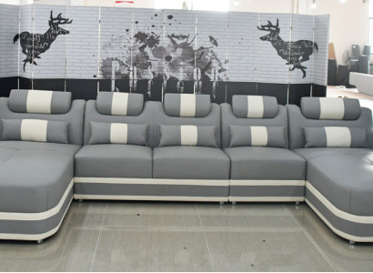 Ecksofa U-form Sofa Polstersofa Couch Sofas Couchen Ecksofas Design Garnitur