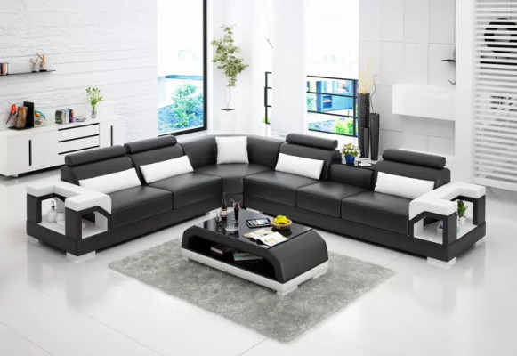 Wohnzimmer Ledersofa Ledercouch Couch Garnituren Sofa Ledersofas Wohnlandschaft