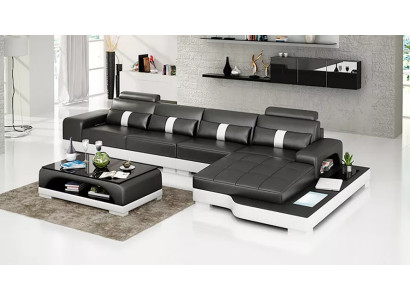 Ecksofa L-Form Ecksofa Ledersofa Designer-Sofa Polster Ecksofa Wohnlandschaft
