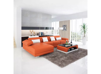 Ledersofa Ecksofa Polster Designer-Sofa Modernes Sofa Ecksofa L-Form