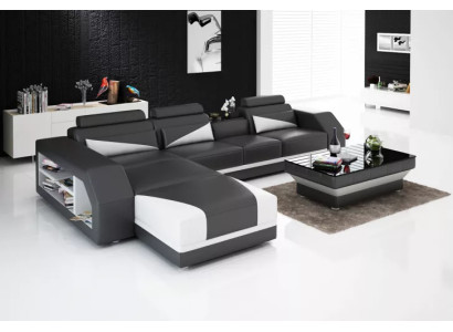 Ecksofa Polster Designer-Sofa Modernes Sofa Ledersofa Ecksofa L-Form