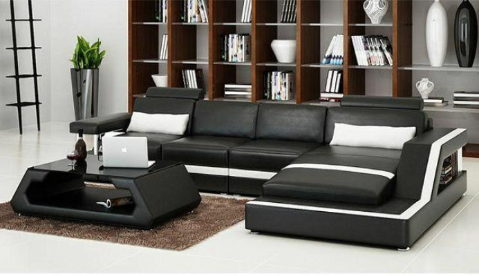 LEDERSOFA XXL WOHNLANDSCHAFT GARNITUR USB LEDER ECKSOFA Maßanfertigung HH4