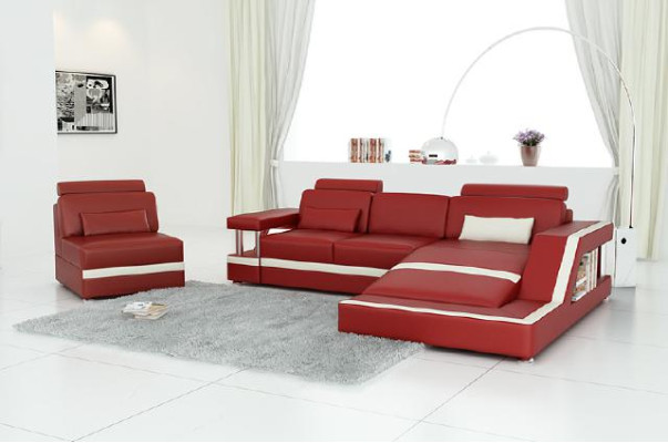 LEDERSOFA XXL WOHNLANDSCHAFT GARNITUR USB LEDER ECKSOFA Maßanfertigung HH4