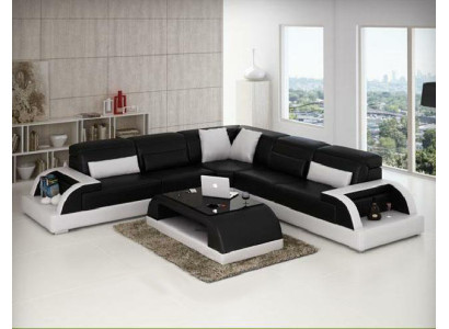 Wohnlandschaft Polster Ecke Eck Sofa mit USB Garnitur Ecksofa Couchen WetzlarC